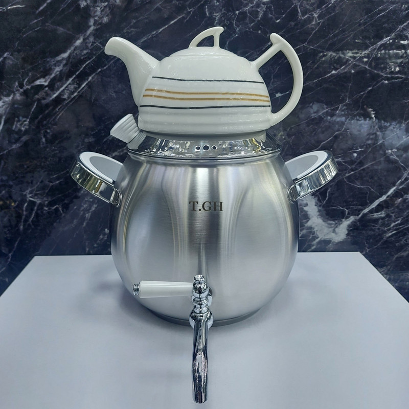 ست کتری و قوری تی جی اچ مدل برسام کف چدن