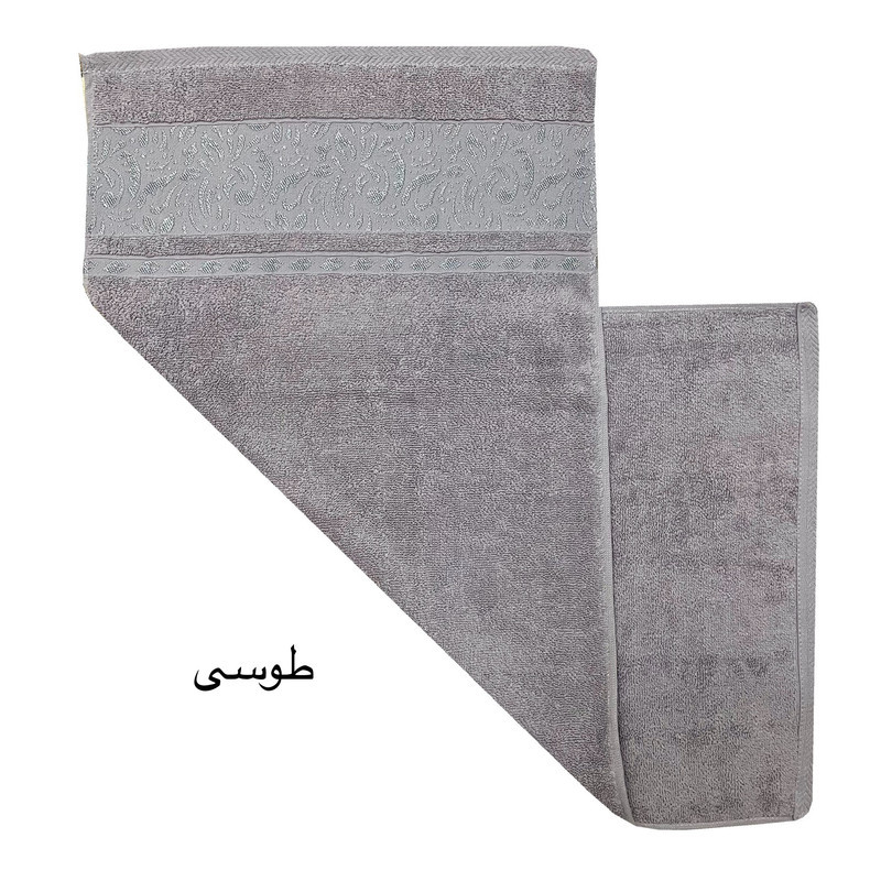 حوله دست و  صورت هنرمند مدل برجسته سایز 40x80 سانتی متر