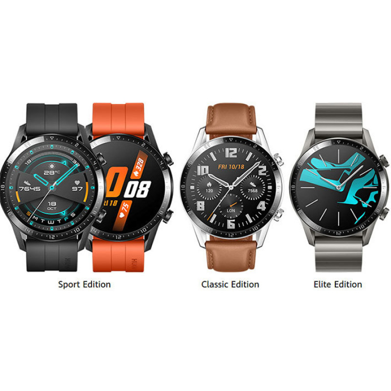 ساعت هوشمند هوآوی مدل WATCH GT 2 LTN-B19 46 mm بند لاستیکی