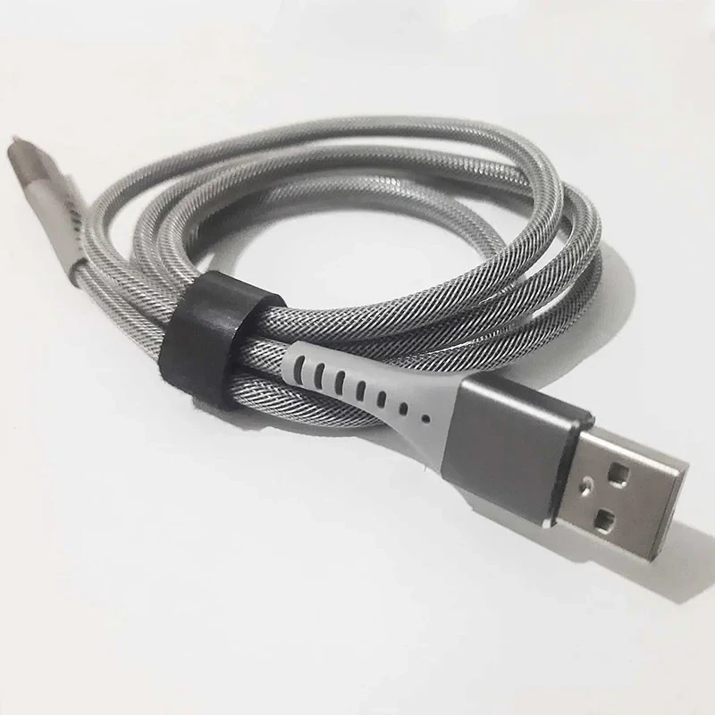 کابل تبدیل USB به USB-C الکای شارژ مدل فلزی فستینگ طول 1 متر