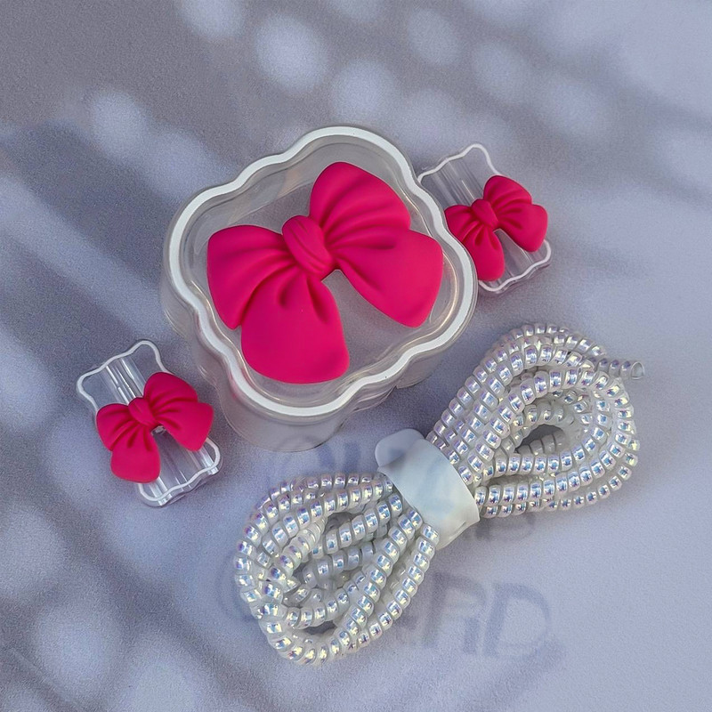 محافظ کابل قاب گارد مدل ADMO به همراه محافظ شارژر دیواری 20 وات مناسب برای گوشی موبایل اپل مجموعه 5 عددی