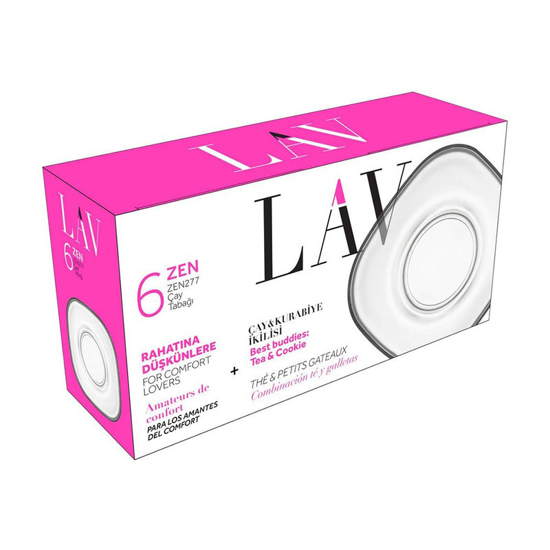 نعلبکی لاو مدل LV-ZEN277F بسته 6 عددی