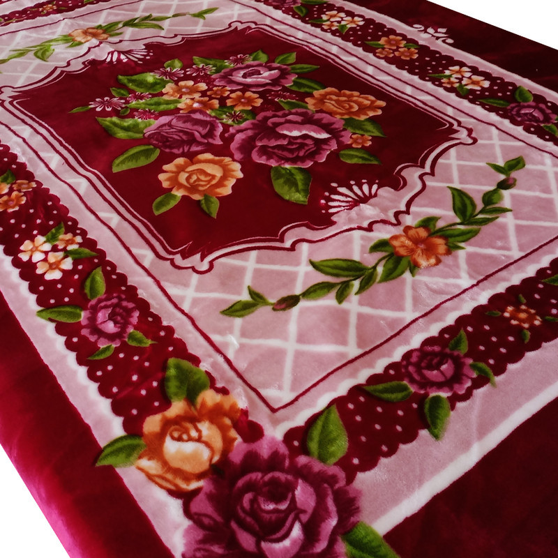 پتوی گلبافت کد 5814-CC سایز 160x220 سانتی متر