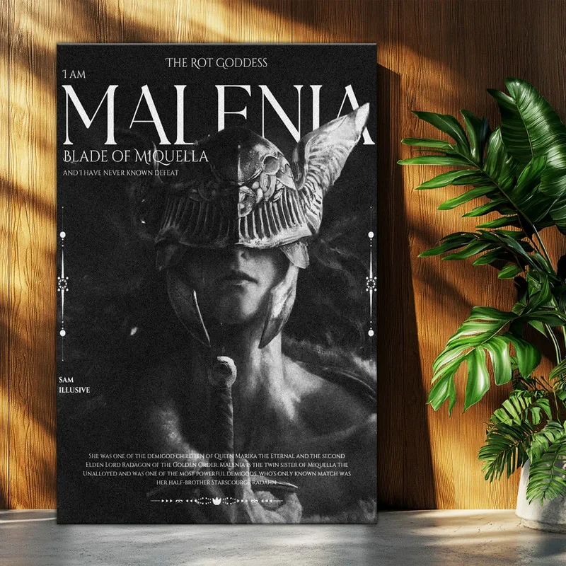 تابلو شاسی بکلیت طرح گیمینگ الدن رینگ مالنیا Elden Ring Malenia مدل T-po1640