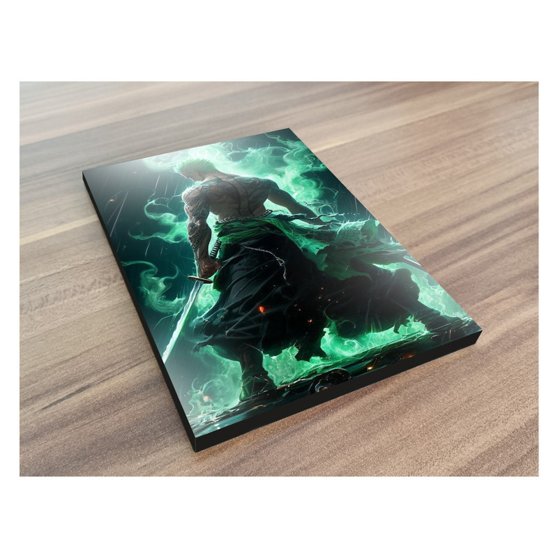 تابلو شاسی گوفی مدل زورو انیمه وان پیس  طرح One Piece Zoro کد GRN42