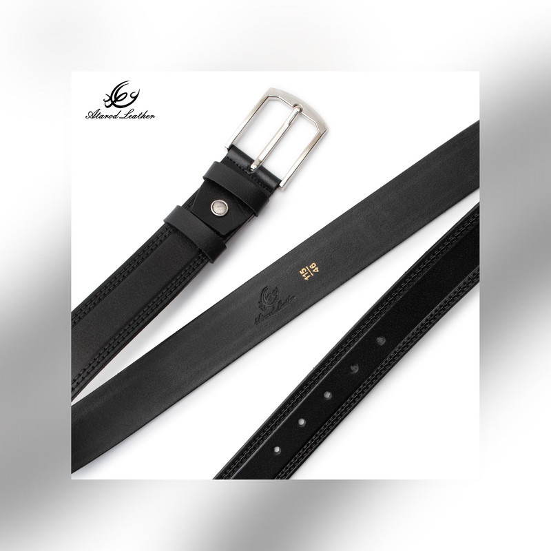 کمربند مردانه چرم عطارد مدل چرم طبیعی کد B75