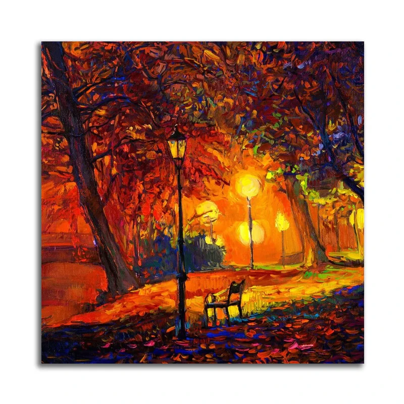 تابلو شاسی مدل نقاشی رنگ و روغن منظره کد A562