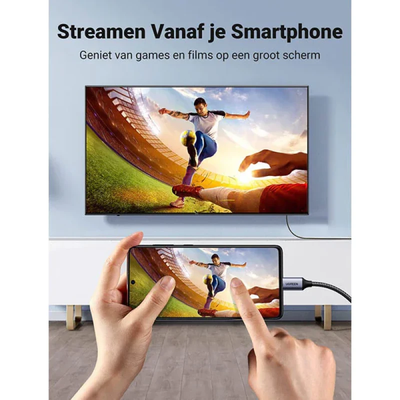 کابل تبدیل USB-C به HDMI یوگرین مدل MM142-50570 طول 1.5 متر