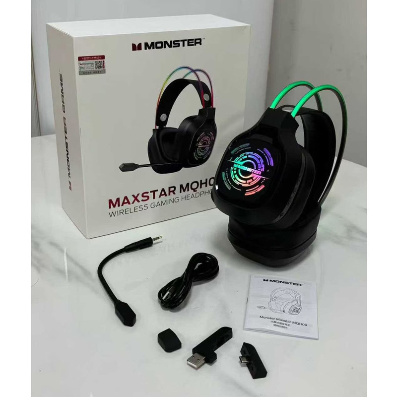 هدست بی سیم مخصوص بازی مانستر مدل MAXSTAR MQH09