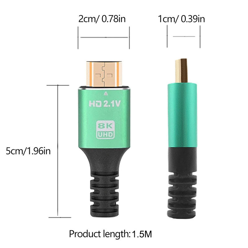 کابل HDMI مدل HD2.1V PREMIUM-8K طول 1.5 متر
