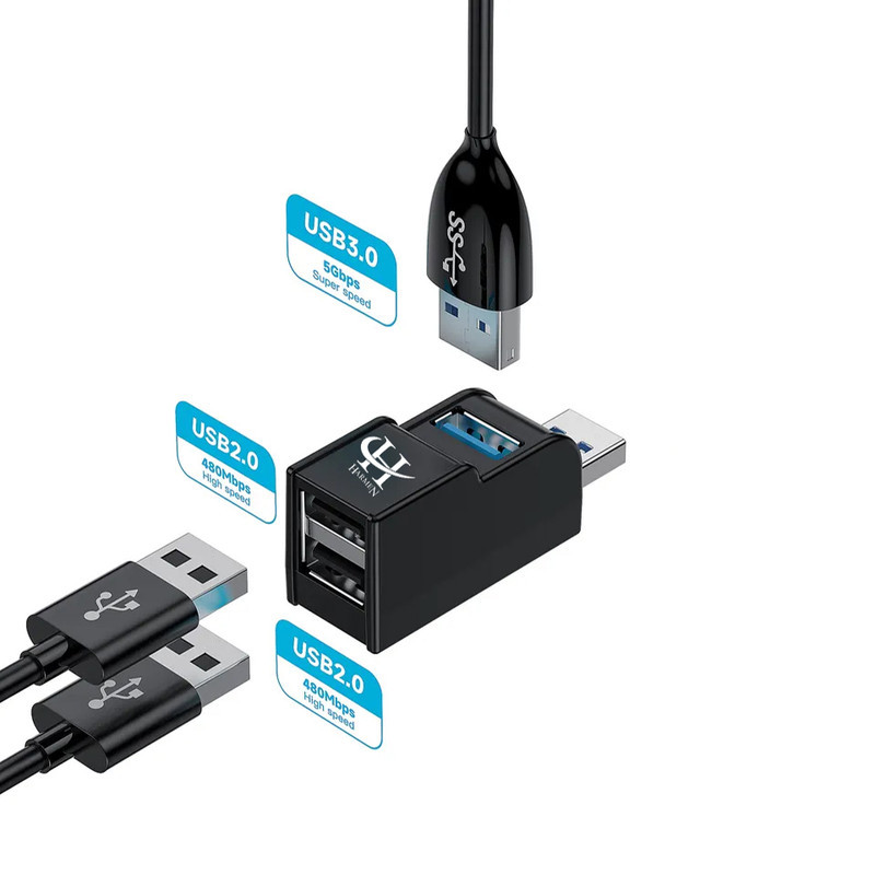 هاب 3 پورت USB3.0 هارمن مدل HR-PRO3