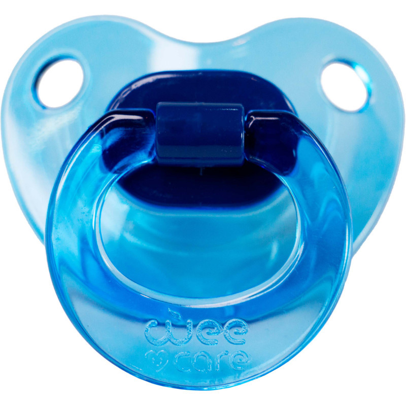 پستانک ارتودنسی وی کر مدل دسته دار fancy شفاف سایز +12 ماه کد p109