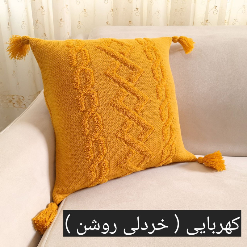 کاور کوسن مدل پانچدوزی ایران سایز 40×40 سانتی متر