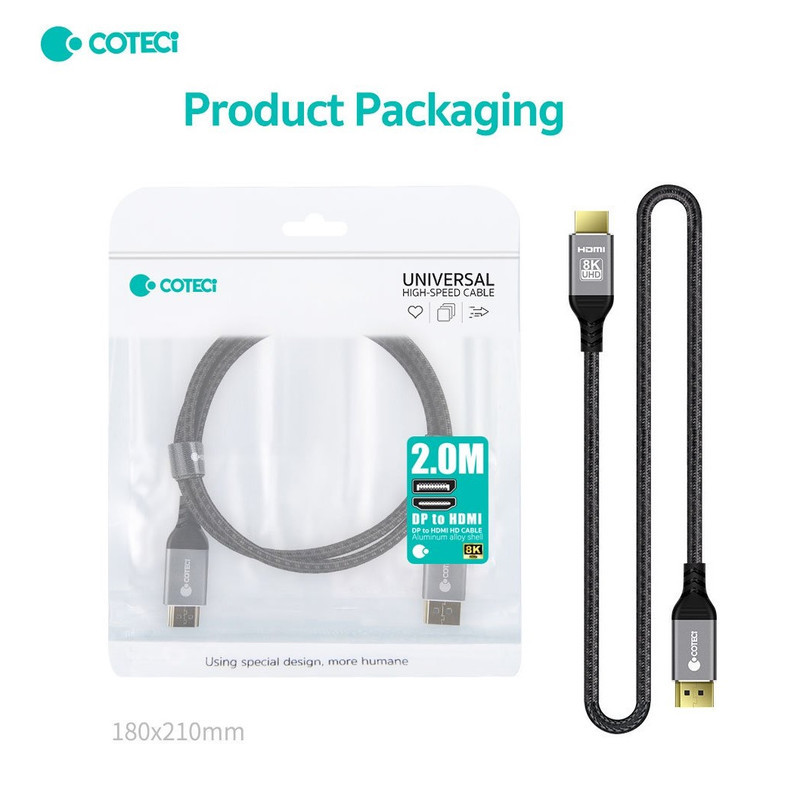 کابل Display Port به HDMI یوسمز مدل 87406 طول 3 متر