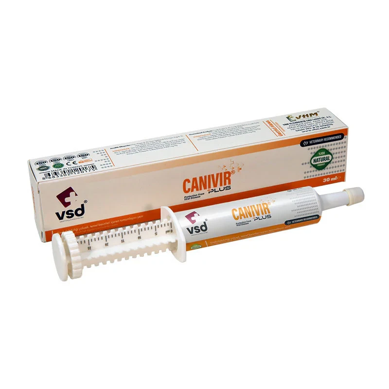 خمیر ضد بیماری ویروسی سگ وی اس دی مدل CANIVIR حجم 30 میلی لیتر