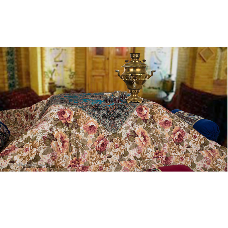 لحاف کرسی خانه سبز اسماعیلی مدل نسیم سایز 350x350 سانتی متر