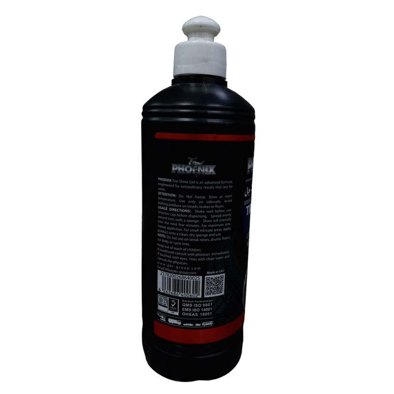 ژل براق کننده لاستیک خودرو فونیکس مدل WET_BLACK حجم  500 میلی لیتر