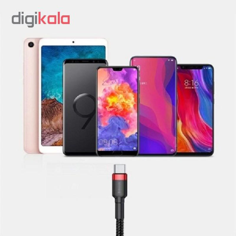 کابل تبدیل USB به USB-C باسئوس مدل Cafule طول 3 متر