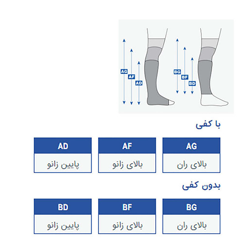 جوراب واریس نوید کد 135 BF