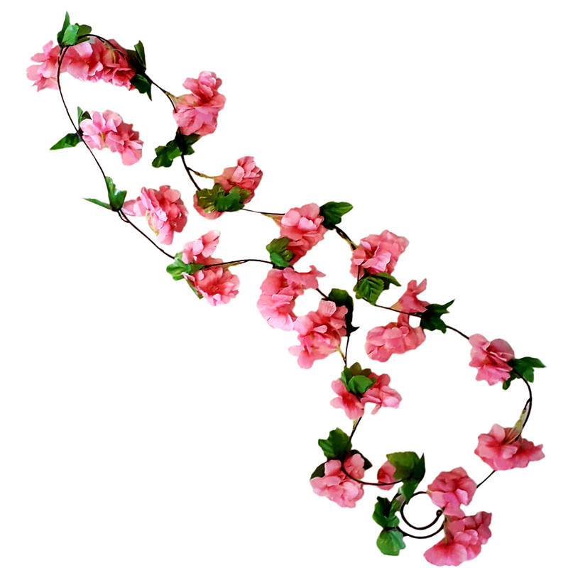 گل مصنوعی ریسه گلدار، جنس پلاستیک، ابعاد 100×2×2 سانتی‌متر، وزن 100 گرم