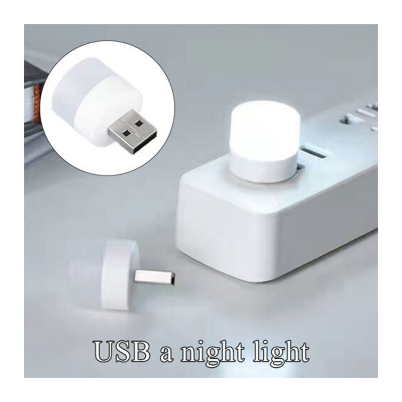 چراغ قوه مدل USB با نور مهتابی بسته 10 عددی