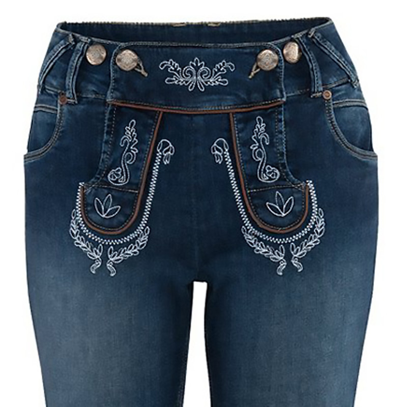 شلوارک جین زنانه والدشوتز مدل trachtenjeans