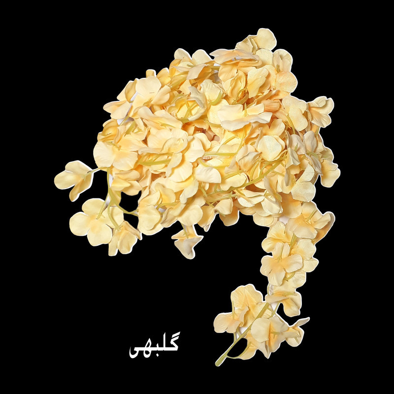 ریسه گل مصنوعی پارچه‌ای طول 2 متر مدل 187 مناسب تزیینات داخلی و خارجی سبک و قابل حمل