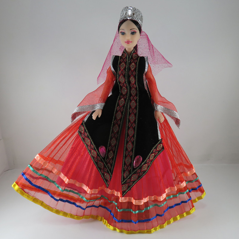 عروسک طرح سنتی مدل عروس ارتفاع 30 سانتی متر