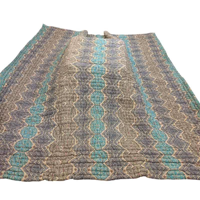 لحاف کرسی مدل دست دوز طرح لوزی سایز 350×350 سانتی متر