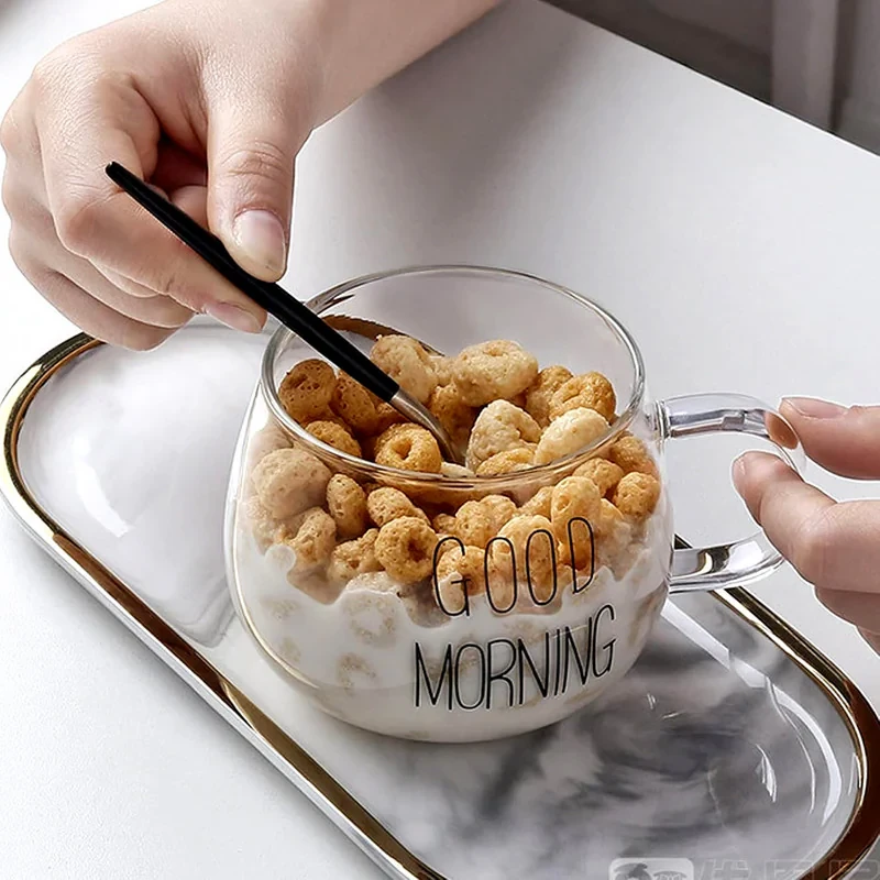 لیوان مدل GOOD MORNING  به همراه زیر لیوانی