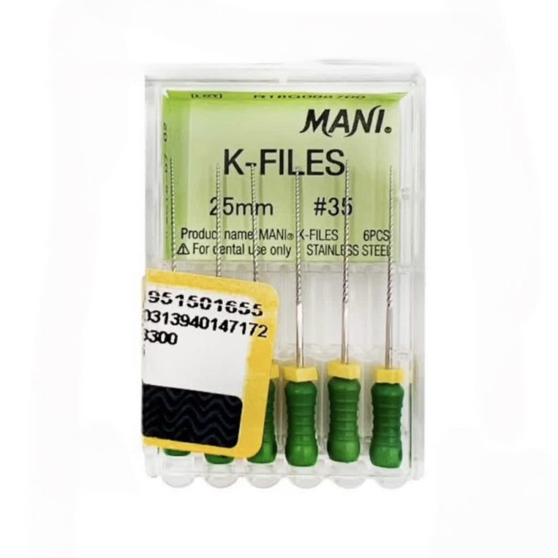 کا فایل دندانپزشکی مانی مدل 35 25MM بسته 6 عددی