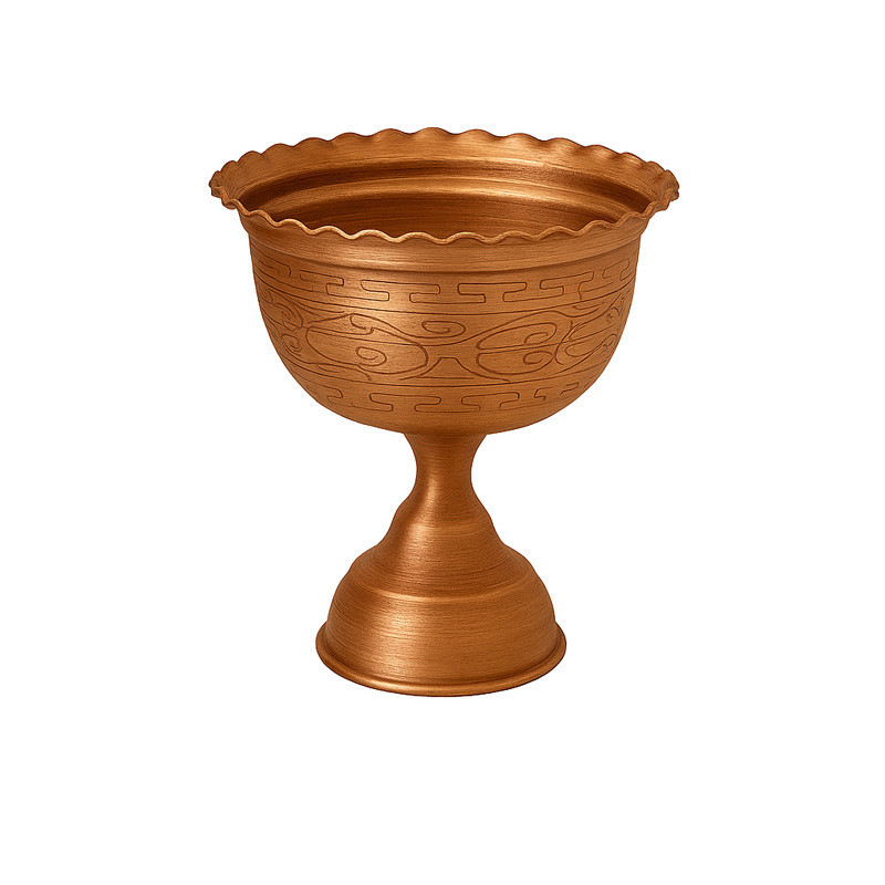 جام هفت سین مسی طرح لیزری کد ZH266.2