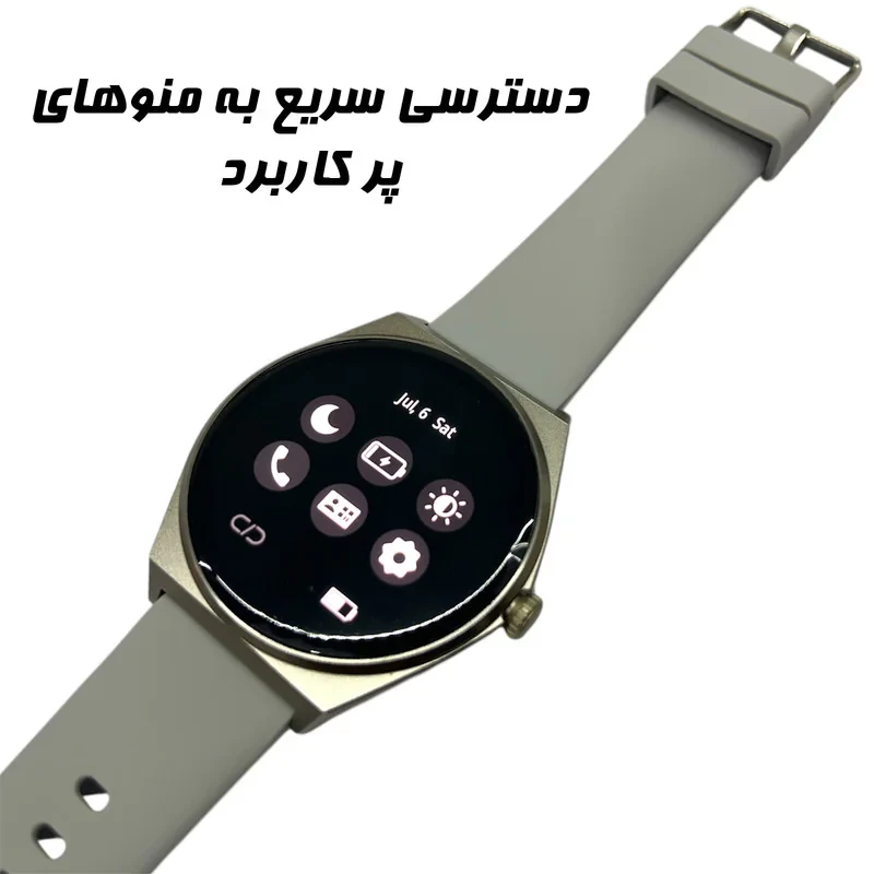 ساعت هوشمند 1.43 اینچی دیبت ویر مدل UltraThin M56 Amoled با بند سیلیکونی