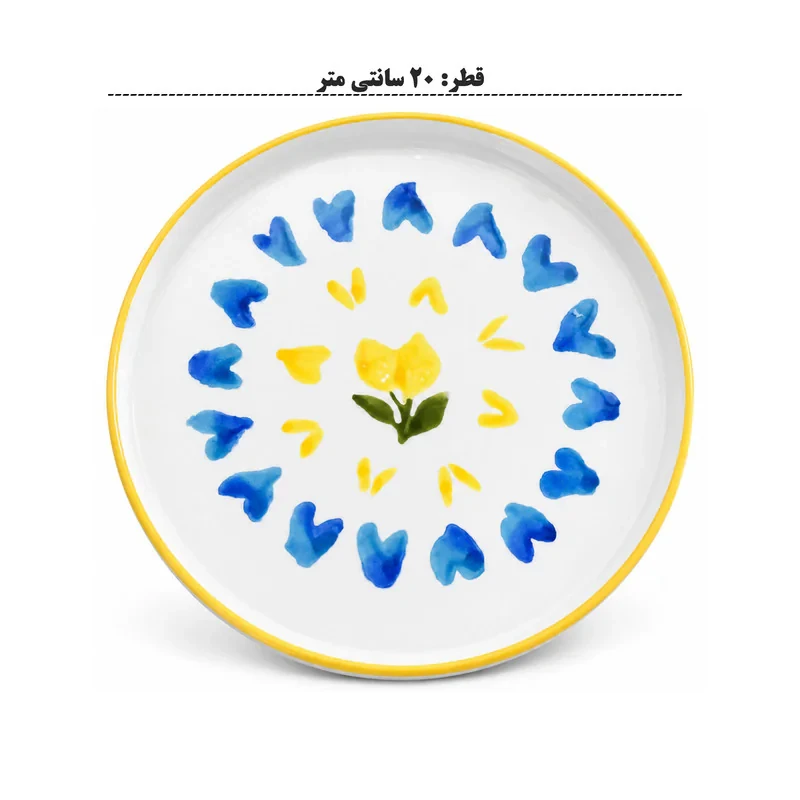 سرویس صبحانه‌خوری سرامیکی چینی 14 پارچه 6 نفره انگلیش هوم مدل Chello
