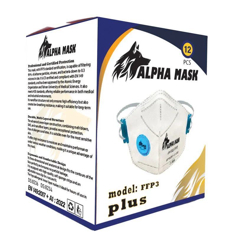 ماسک تنفسی مدل دو سوپاپ کد N99