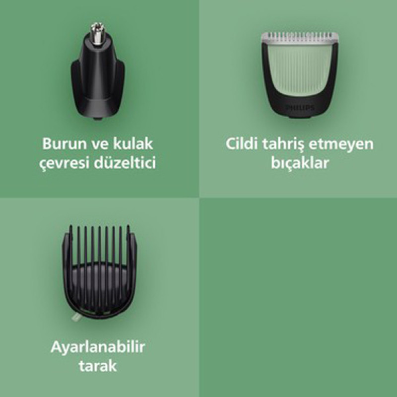 ماشین اصلاح موی صورت شارژی فیلیپس مدل MG393015