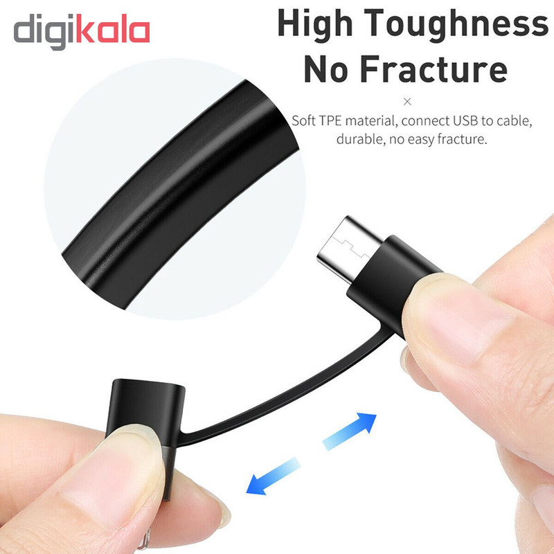 کابل تبدیل USB-C به لایتنینگUSB-C مک دودو مدل CA-7120 طول 1.2 متر