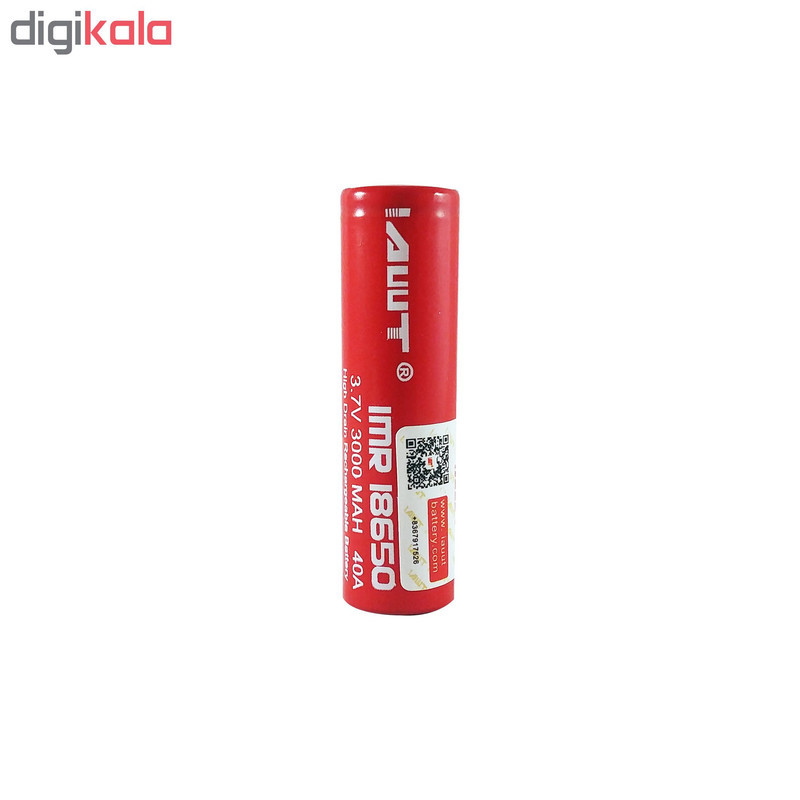 باتری لیتیوم یون قابل شارژ ای دبلیو تی کد IMR18650 ظرفیت 3000 میلی آمپرساعت