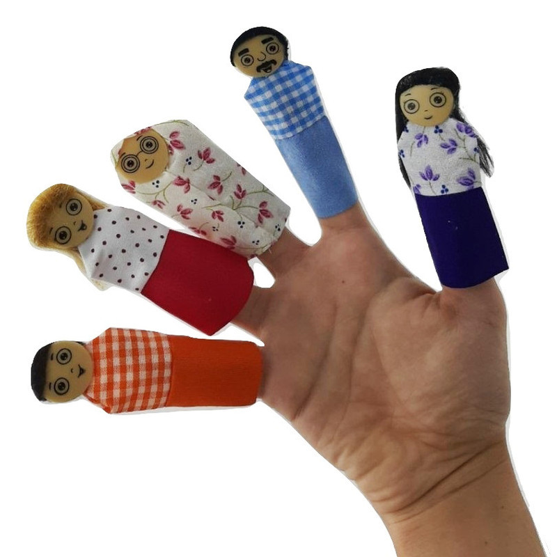 عروسک انگشتی مدل خانواده بسته 5 عددی