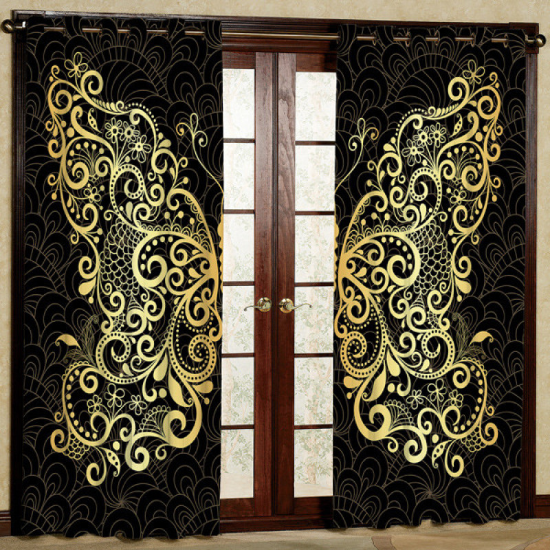 پرده مدل پروانه کد 1 سایز 280x140 سانتی متر