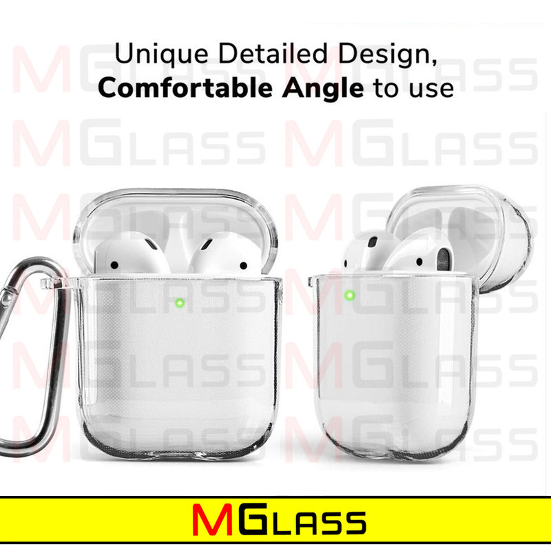 کاور ام‌گلس مدل Clear-MG مناسب برای کیس اپل ایرپاد Airpods 1  Airpods 2