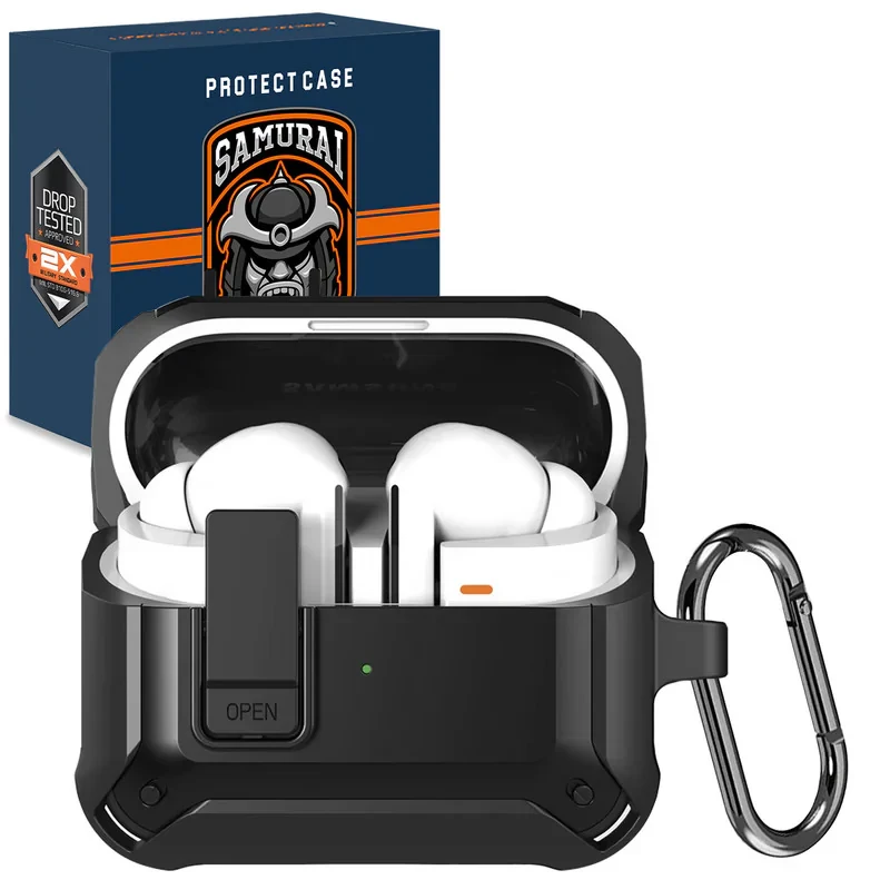 کاور سامورایی مدل Quad-19 مناسب برای کیس هدفون سامسونگ Galaxy Buds 3 Pro  Galaxy Buds 3