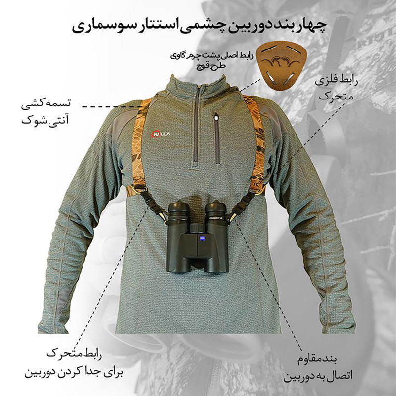بند گردنی دوربین مدل چهاربند