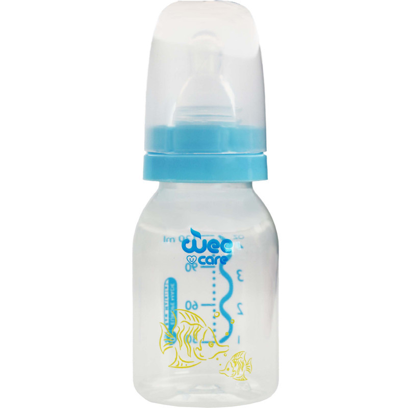 شیشه شیر وی کر طرح ماهی کد B325 گنجایش 120 میلی لیتر