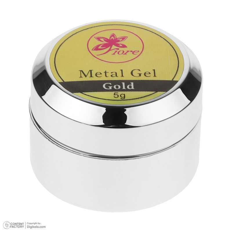 ژل کاشت ناخن فیوره مدل Metal وزن 5 گرم رنگ طلایی