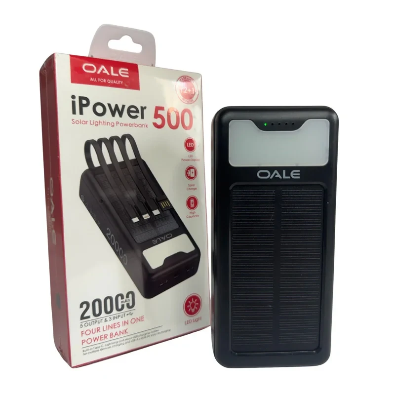پاوربانک اوول مدل Ipower 500 ظرفیت 20000 میلی آمپر ساعت