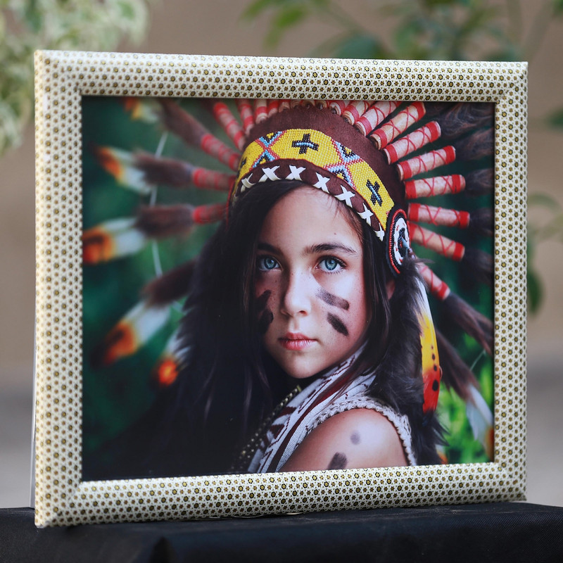 قاب عکس بکلیت مدل دیواری خاتم 13x18-3cm