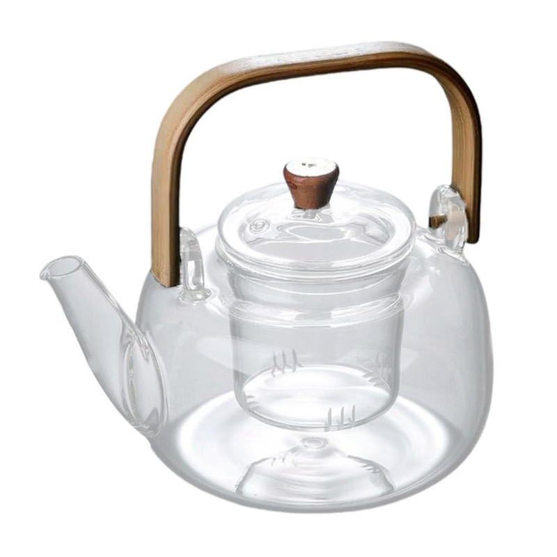 قوری مدل ویداستی دسته بامبو کد 1369n 800cc