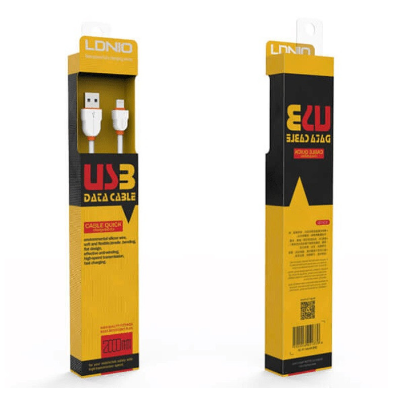 کابل تبدیل USB به microUSB الدینیو مدل LS02 طول 2 متر