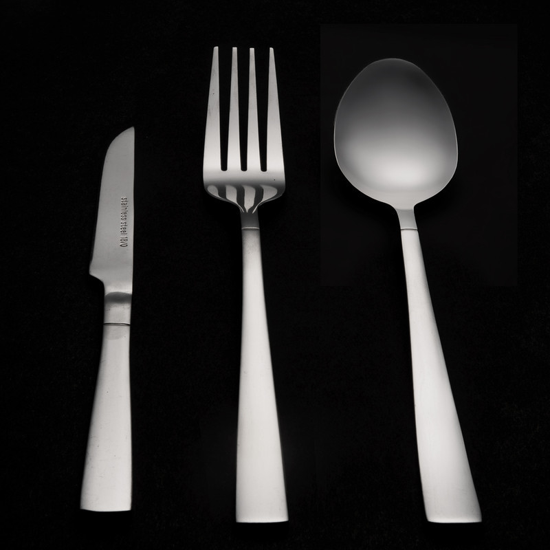 سرویس قاشق و چنگال 128 پارچه  مینیاتور مدل ساده